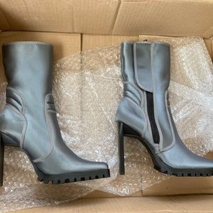 Dolls Kill Azelea Wang Space Silver Boots (never worn)